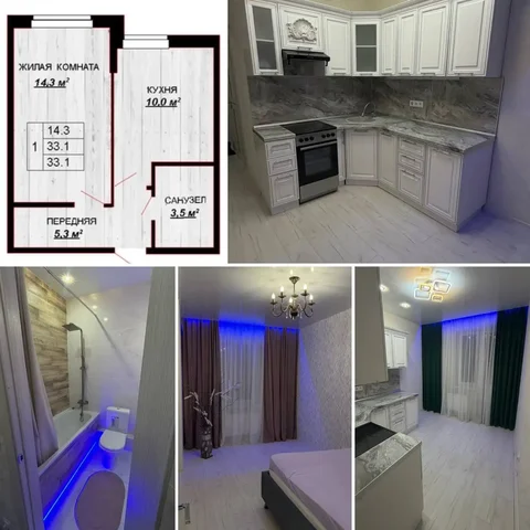 Уютная квартира с готовым ремонтом и техникой в ЖК «Акварели-2» - Парковочные места в Краснодар