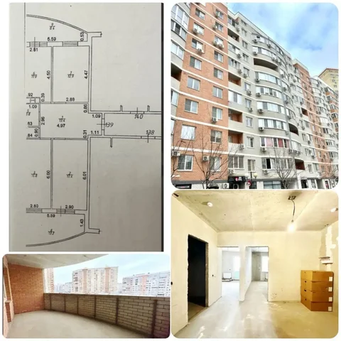 ЖК Инсити парк, 3-комнатная квартира 100м² с двумя лоджиями - частное объявление в Краснодар