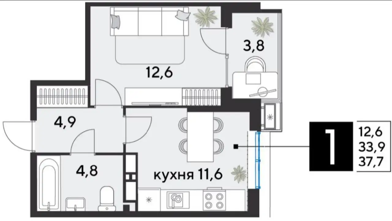 Продажа квартиры ЖК Парк Победы 2 в Краснодаре - Квартиры (Недвижимость) в Краснодар