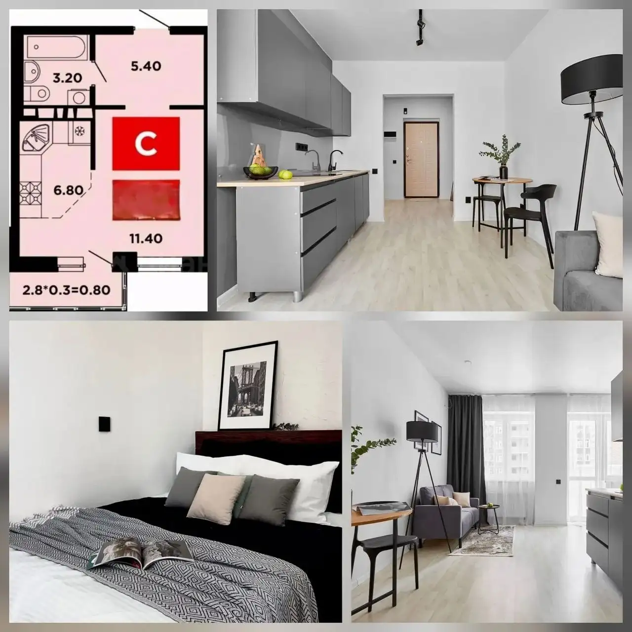 Студия 30м с ремонтом и мебелью - Аренда (Недвижимость) в Краснодар