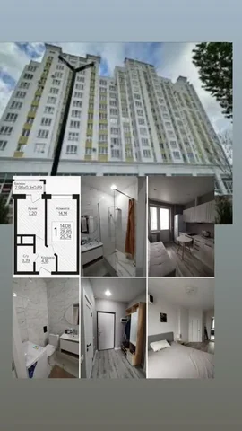 Продажа 1-комнатной квартиры в ЖК Зеленодар - Таунхаусы в Краснодар