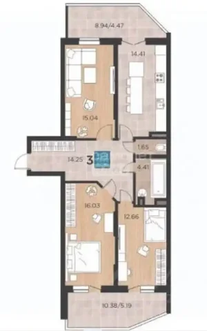 Продажа 3-комнатной квартиры в ЖК Россинский Парк - Таунхаусы в Краснодар