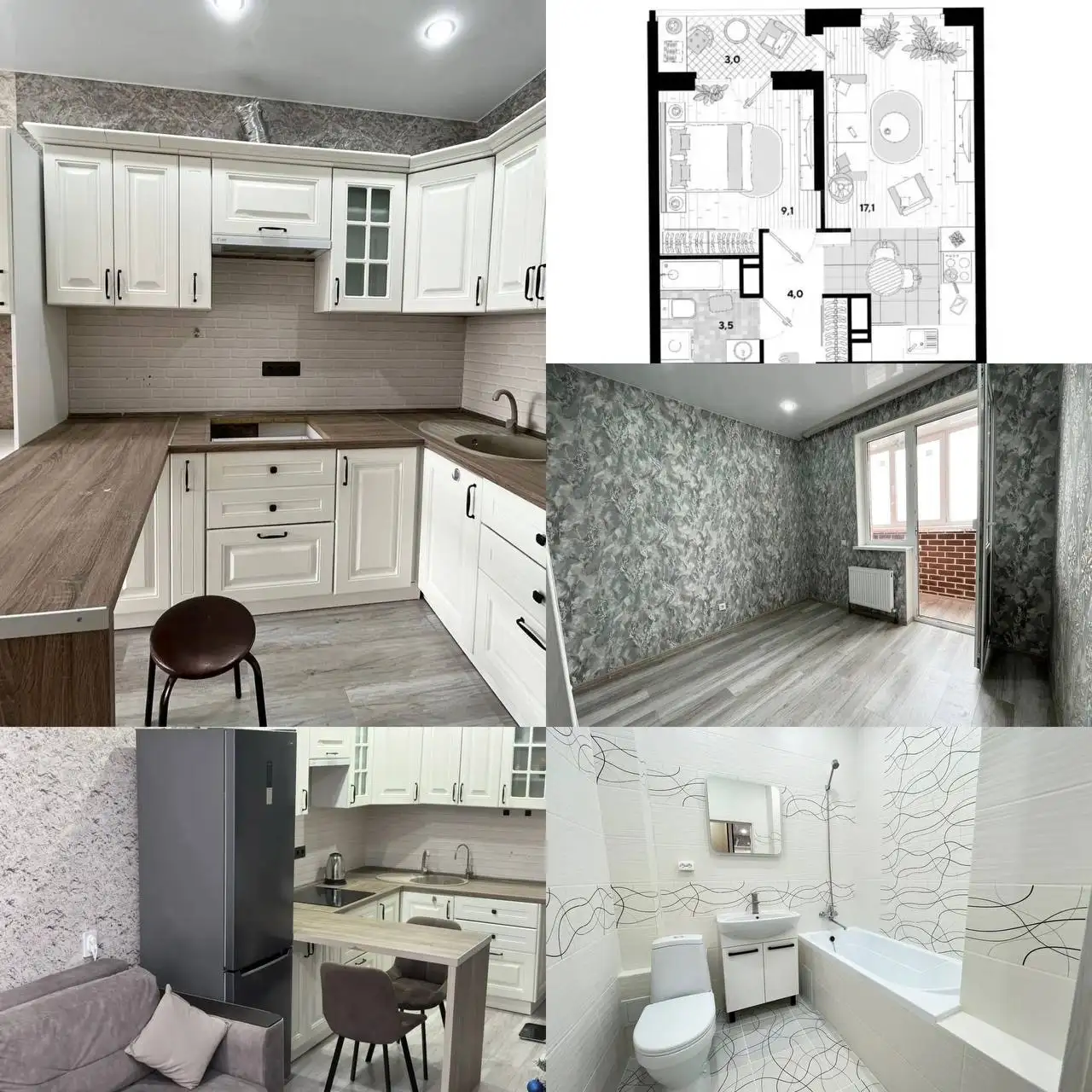 Продажа 1-комнатной квартиры 37м², ЖК Самолет 2 - Квартиры (Недвижимость) в Краснодар