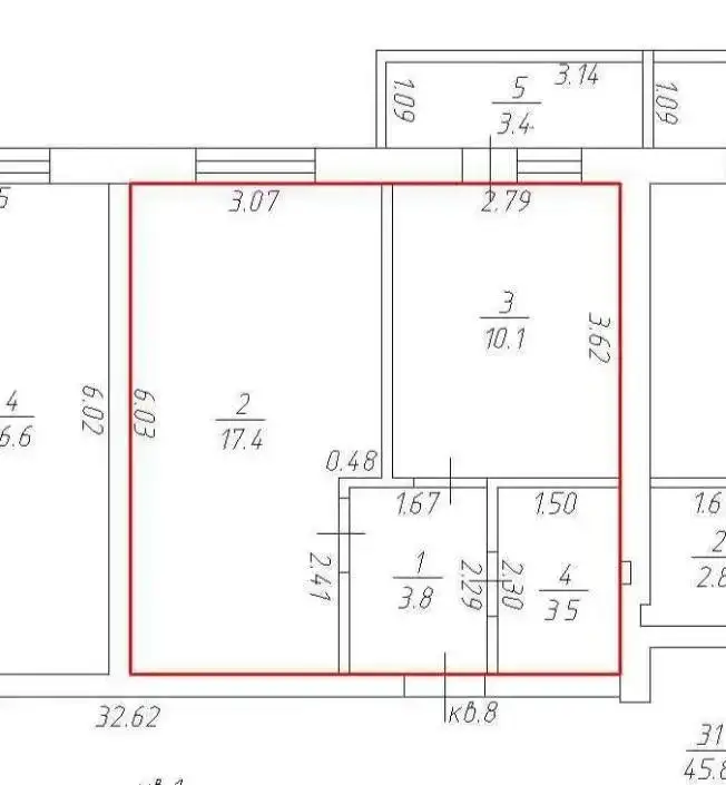 Продажа квартиры на ул. Комарова, 36 м² - Квартиры (Недвижимость) в Краснодар