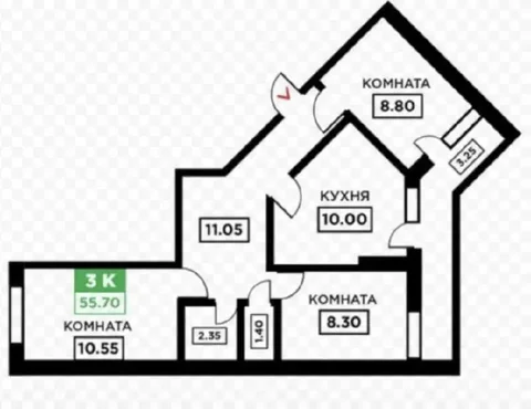Продается квартира в ЖК Дыхание, 5/9 этаж - Участок в Краснодар