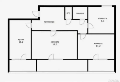 Продается 3-комнатная квартира 72 м² в центре Краснодара (ФМР) - частное объявление в Краснодар