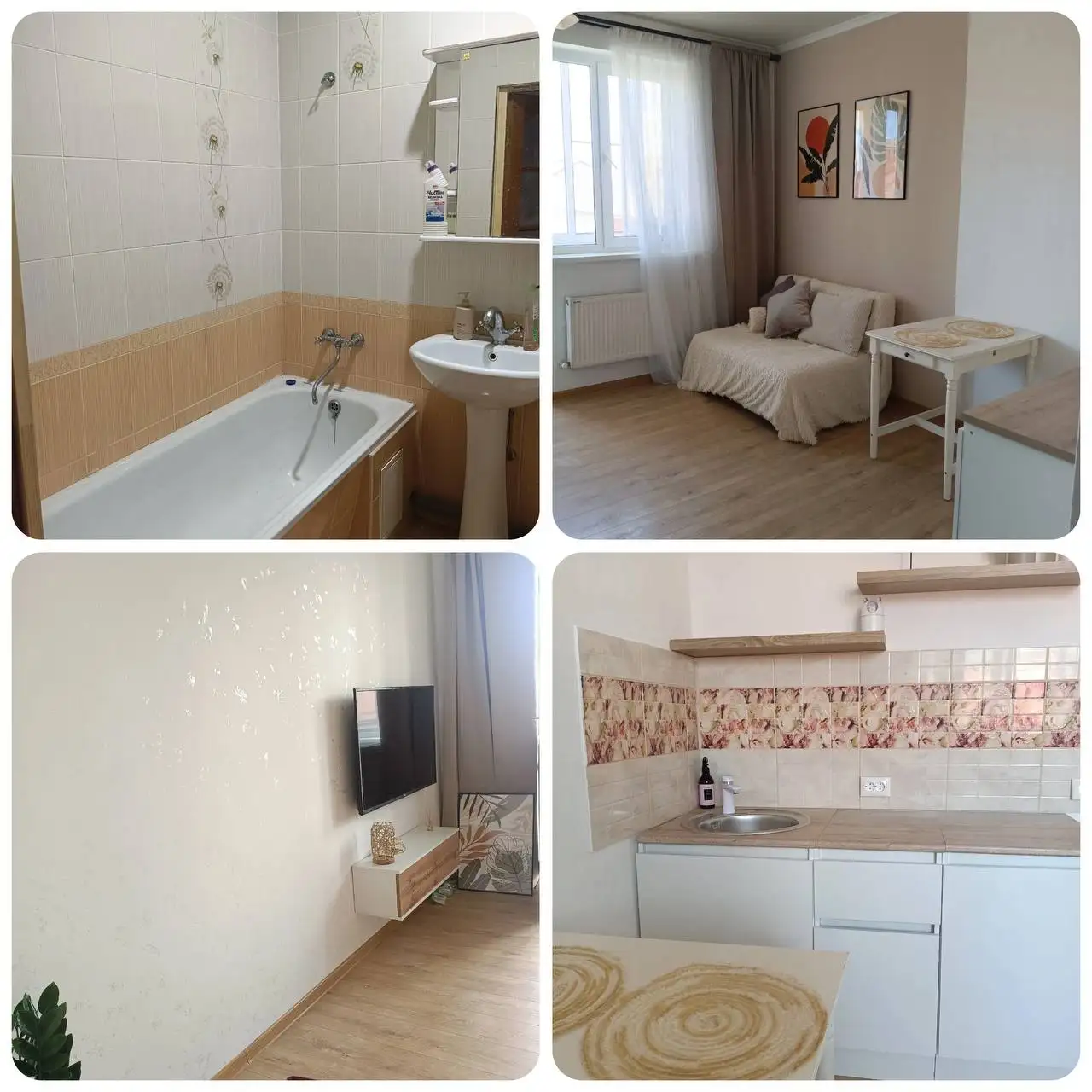 Студия 24 м² в Краснодаре в районе Российский - Квартиры (Недвижимость) в Краснодар
