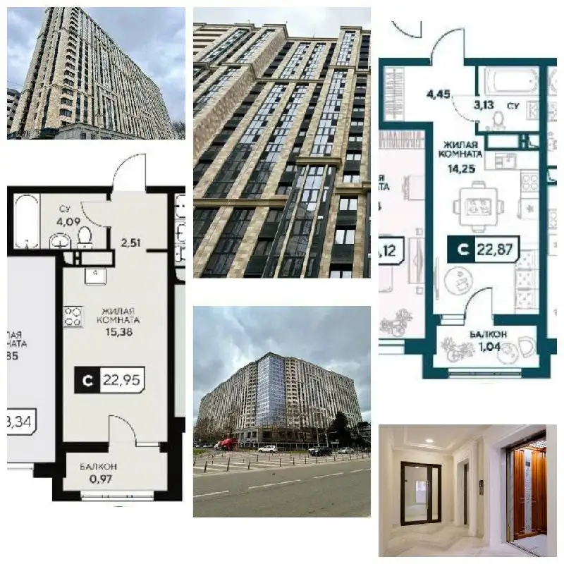 Продажа студий в ЖК Центральный, Анапа - Квартиры (Недвижимость) в Анапа