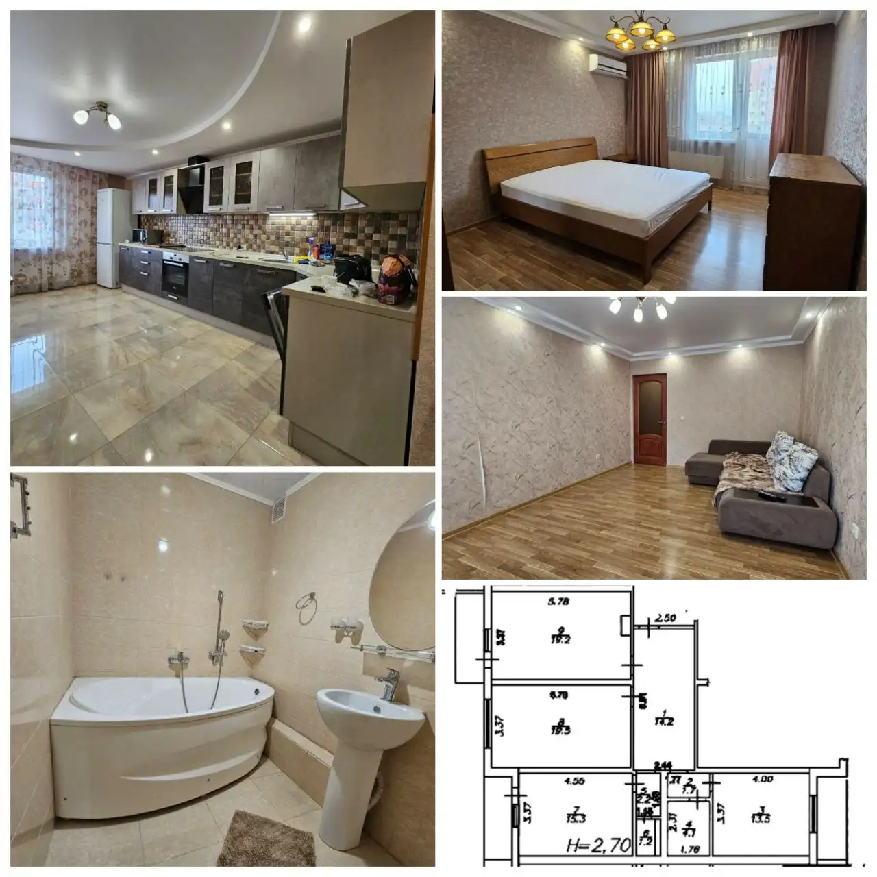 Продажа 3-комнатной квартиры, 95м², Краснодар, Панорама/ККБ - Квартиры (Недвижимость) в Краснодар
