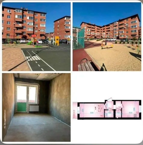 Квартира в новой Адыгее, 37,3 м², евро-2 - частное объявление в Новая Адыгея