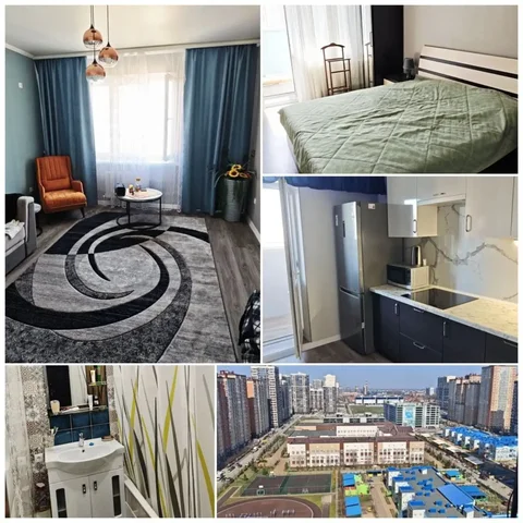 2-к квартира 55 м² на ул. Бочарникова 3, Краснодар - Квартиры посуточно в Краснодар