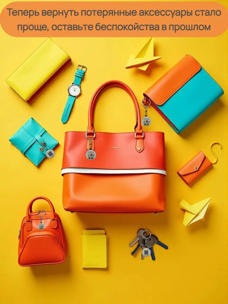 QR-брелок Потеряшка для личных вещей