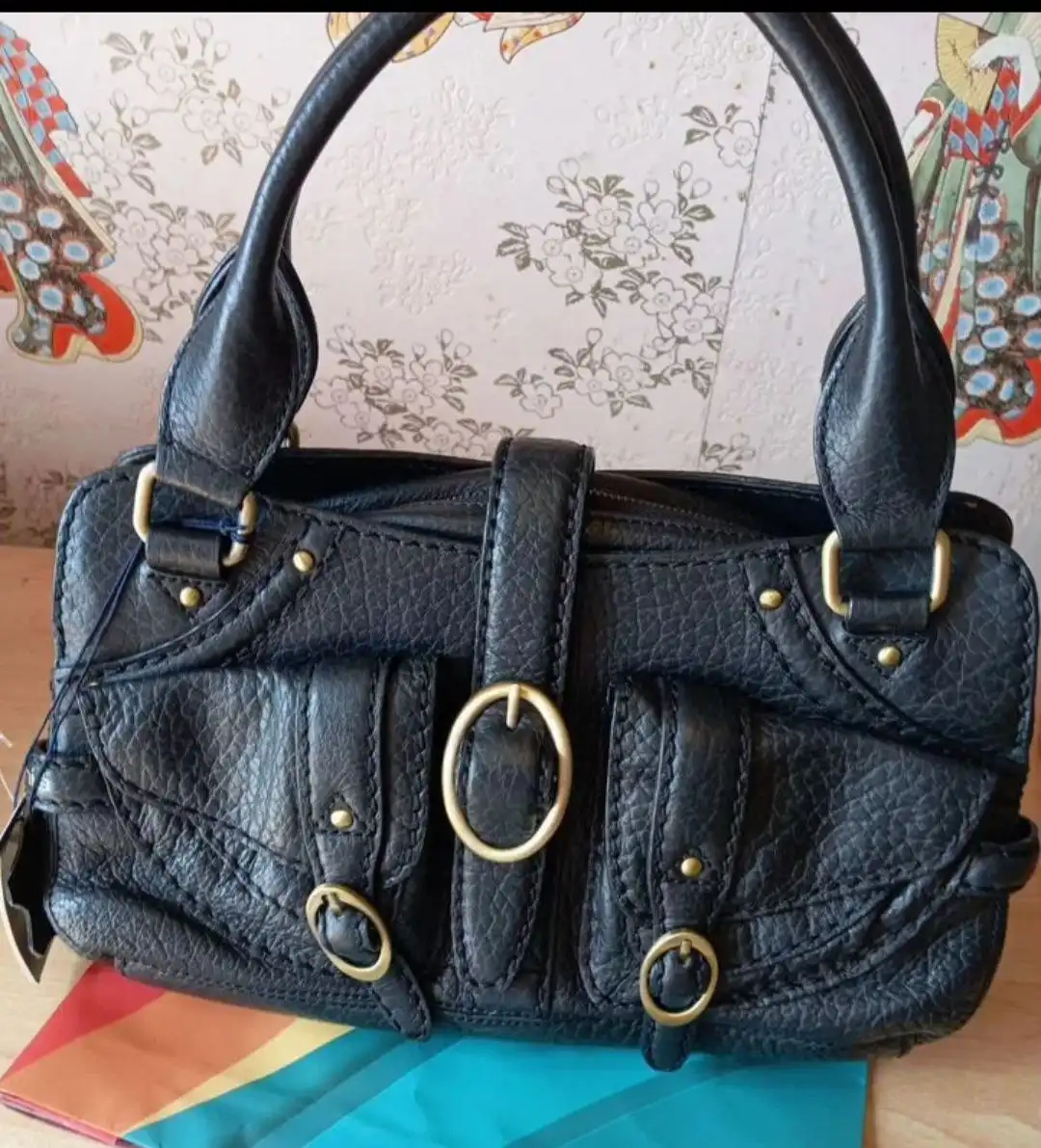 Кожаная сумка Leo Ventoni