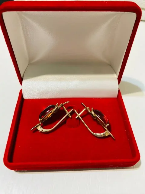 Серебряные серьги с янтарем - частное объявление в Люберцы