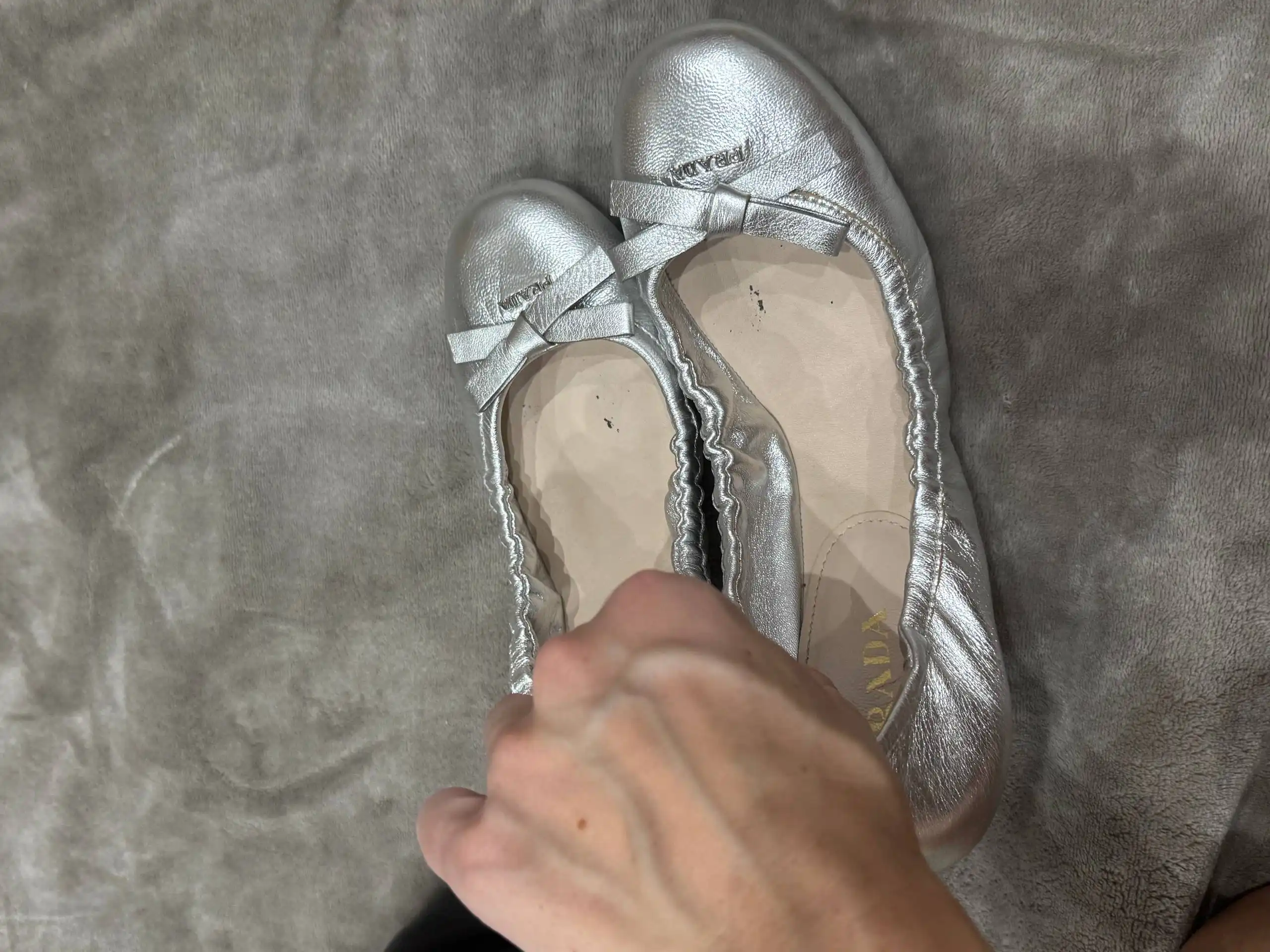 Балетки Prada размеры 39,5 и 40