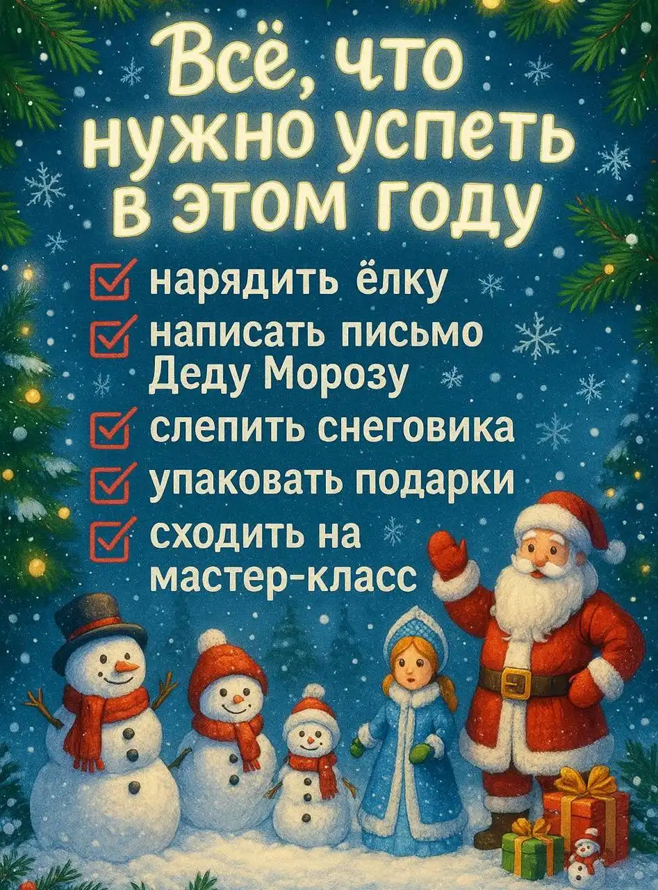 Мастер-классы по творчеству на декабрь