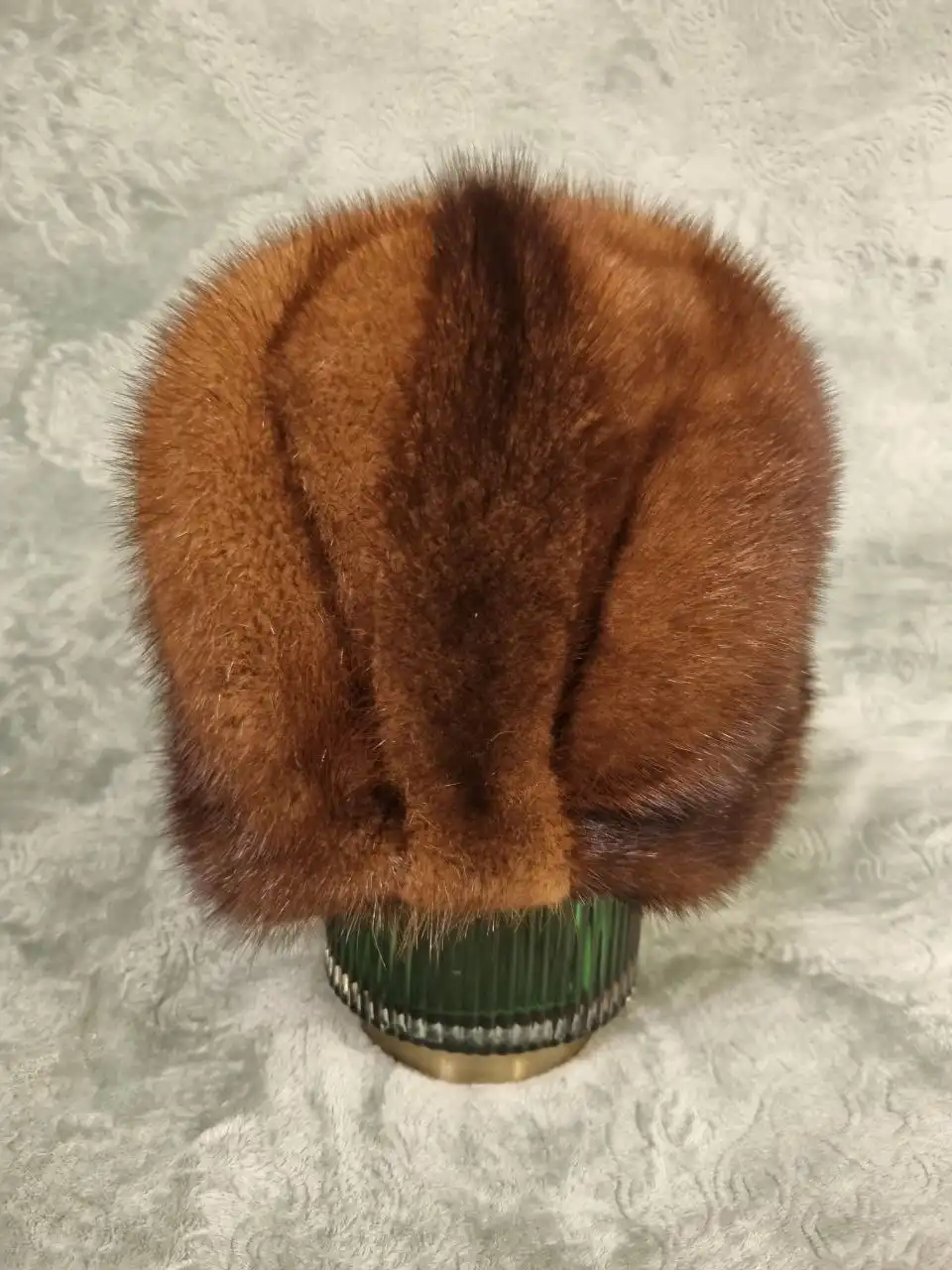 Женская шапка-капор меховая норковая