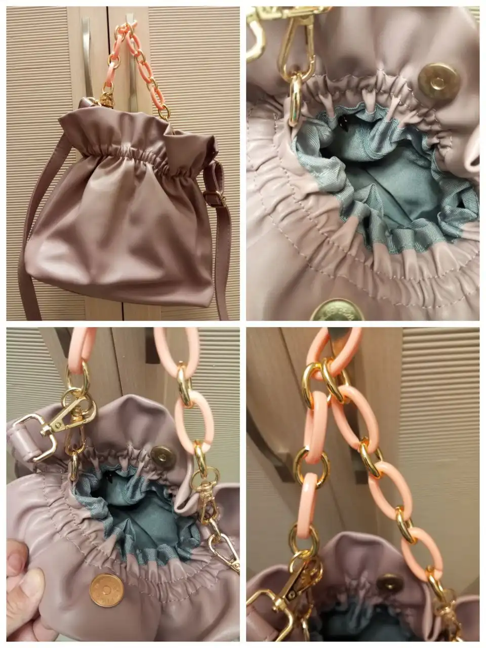 Сумка новая 24x25 см с кнопкой