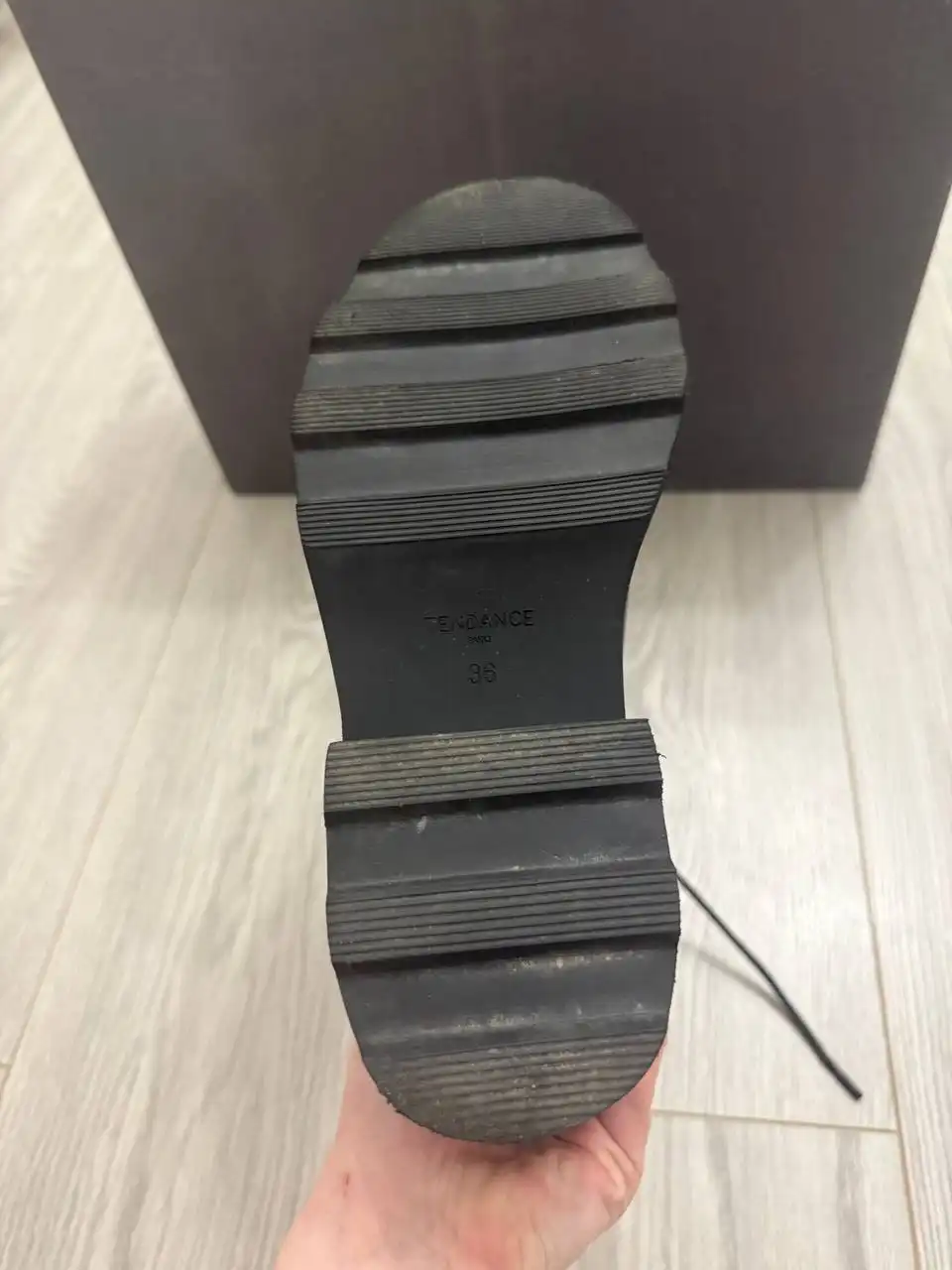 Зимние ботинки, обуты 1 раз