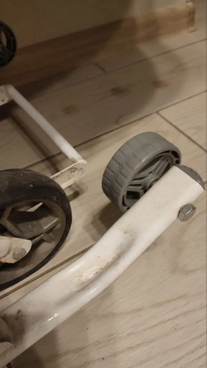 Санки-коляска "Наши детки 3-1к" с принтом фламинго