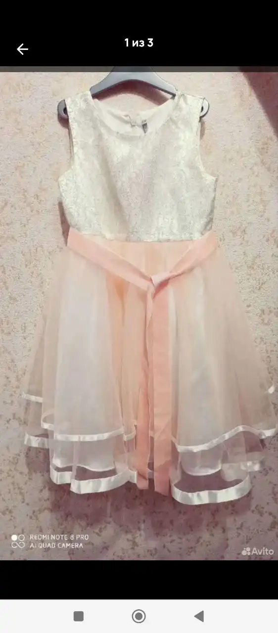 Праздничное платье с этикетками размер 116