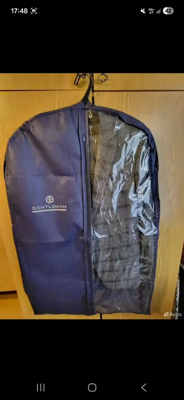 Мужской костюм серый в клетку, размер M - Мужская одежда (Одежда) в Люберцы