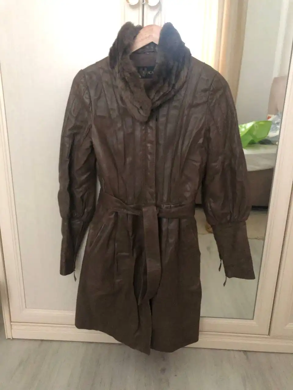 Кожаное пальто утепленное размер 44 - Верхняя одежда (Одежда) в Люберцы
