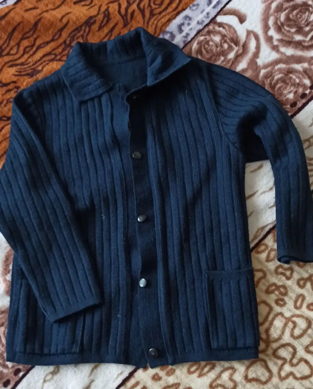 Тёмно-синий кардиган для девочки 6-9 лет - Детская одежда (Одежда) в Люберцы