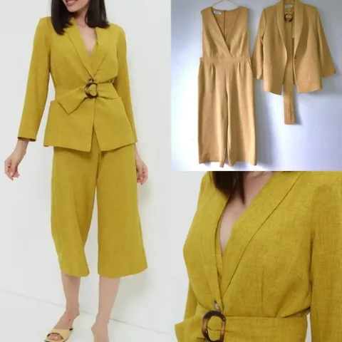 Стильный брючный костюм Martlet песочно-горчичного цвета - частное объявление в Люберцы