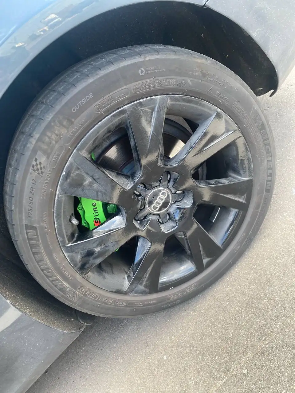 Диски 5х112 оригинал Ауди с резиной 225/50/R17 - Запчасти (Авто) в Люберцы