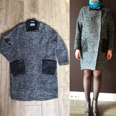 Детское серое пальто Malena из шерсти - Свитеры в Люберцы