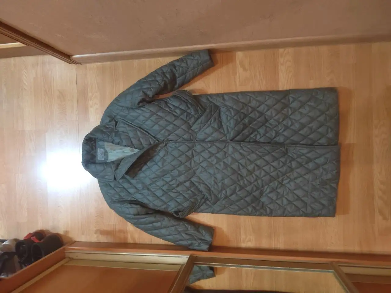 Зеленая женская куртка демисезонная M/L - Верхняя одежда (Одежда) в Люберцы