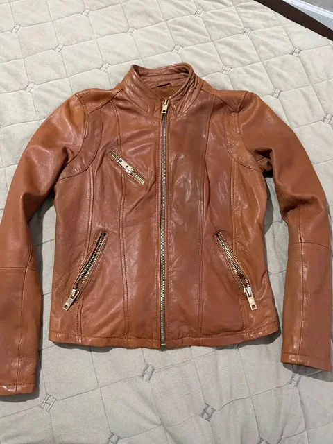 Продам кожаную куртку bershka размер L - Штаны в Люберцы