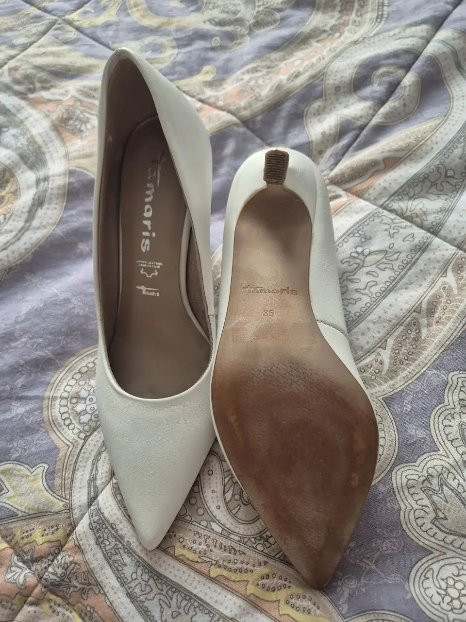 Туфли Tamaris белые 35 размер - Женская обувь (Одежда) в Котельники