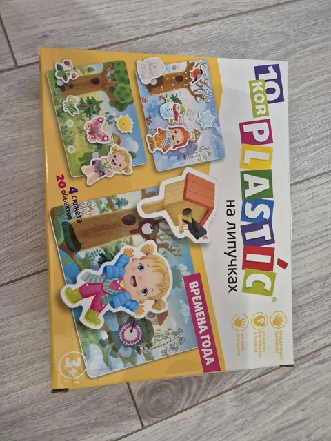 Пазл-пластик на липучках Времена года - Пазлы в Котельники