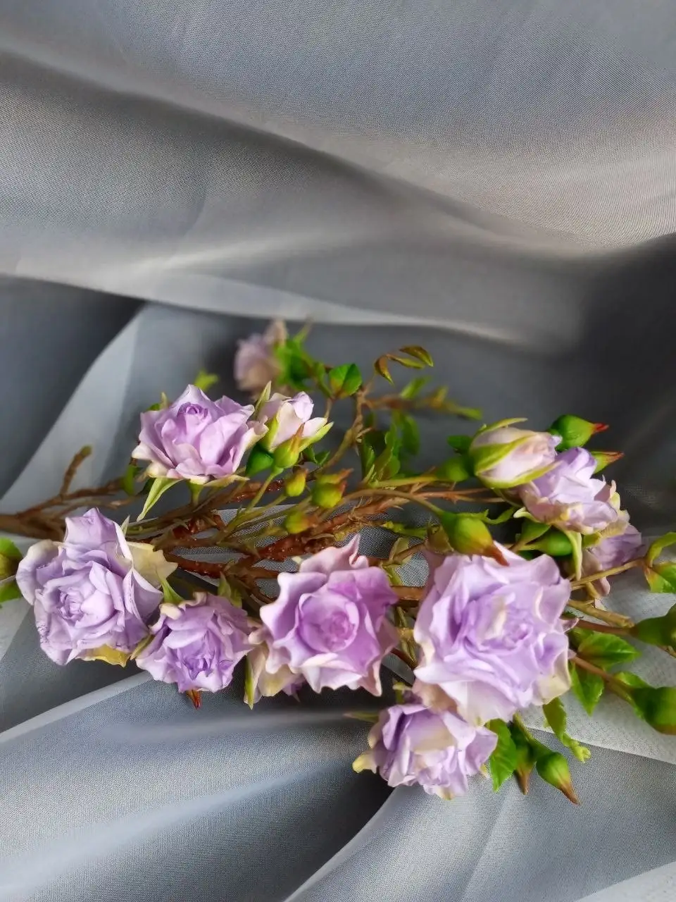 Плетистая роза из холодного фарфора - Декоративные изделия (Для дома и дачи) в Люберцы