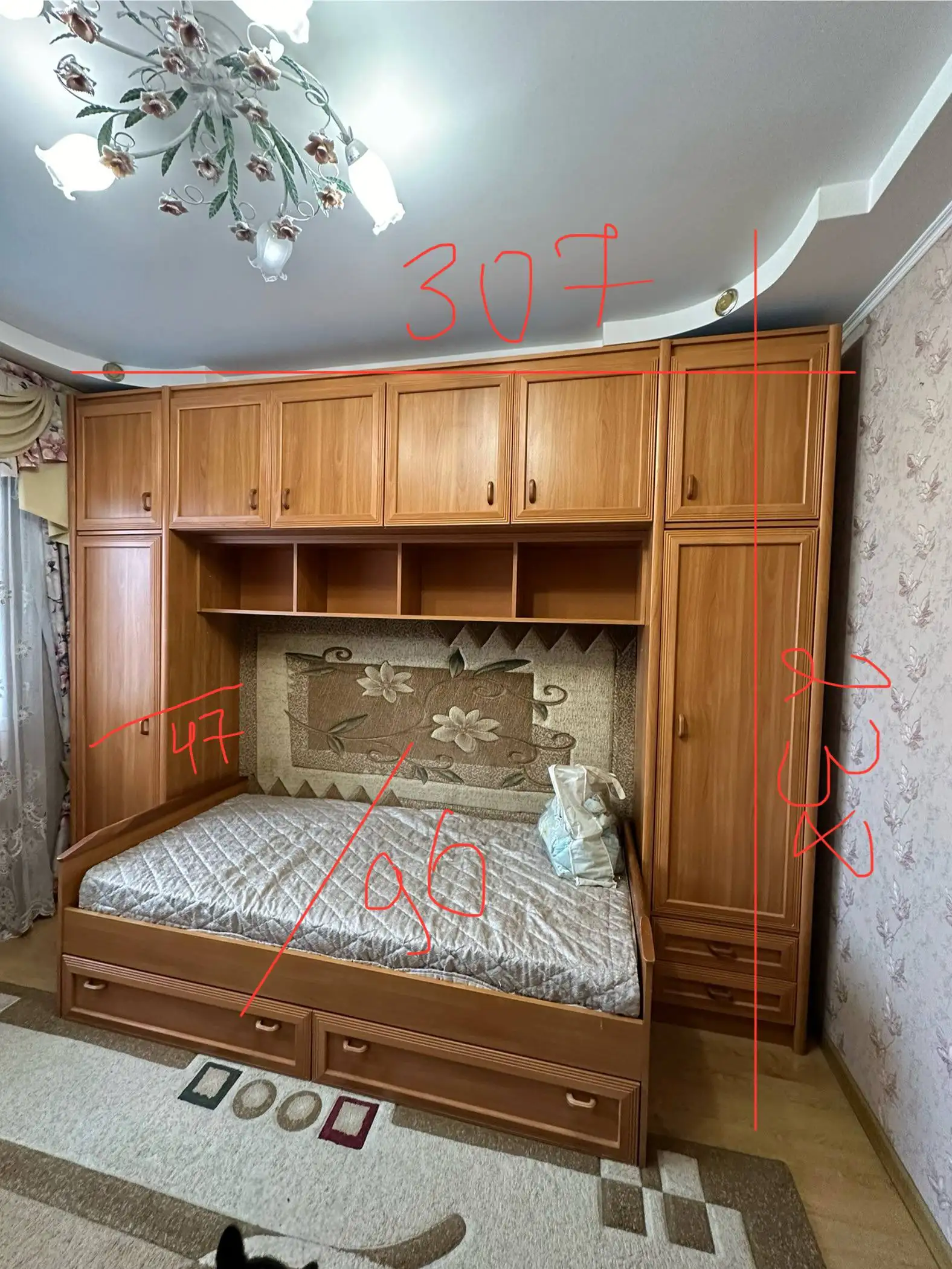 Продам детскую стенку с кроватью и матрасом - Детская мебель (Товары для детей) в Красково
