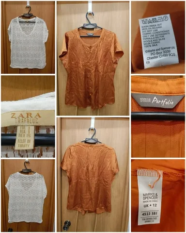 Футболка Zara и блузка Marks&Spencer - Униформа в Люберцы