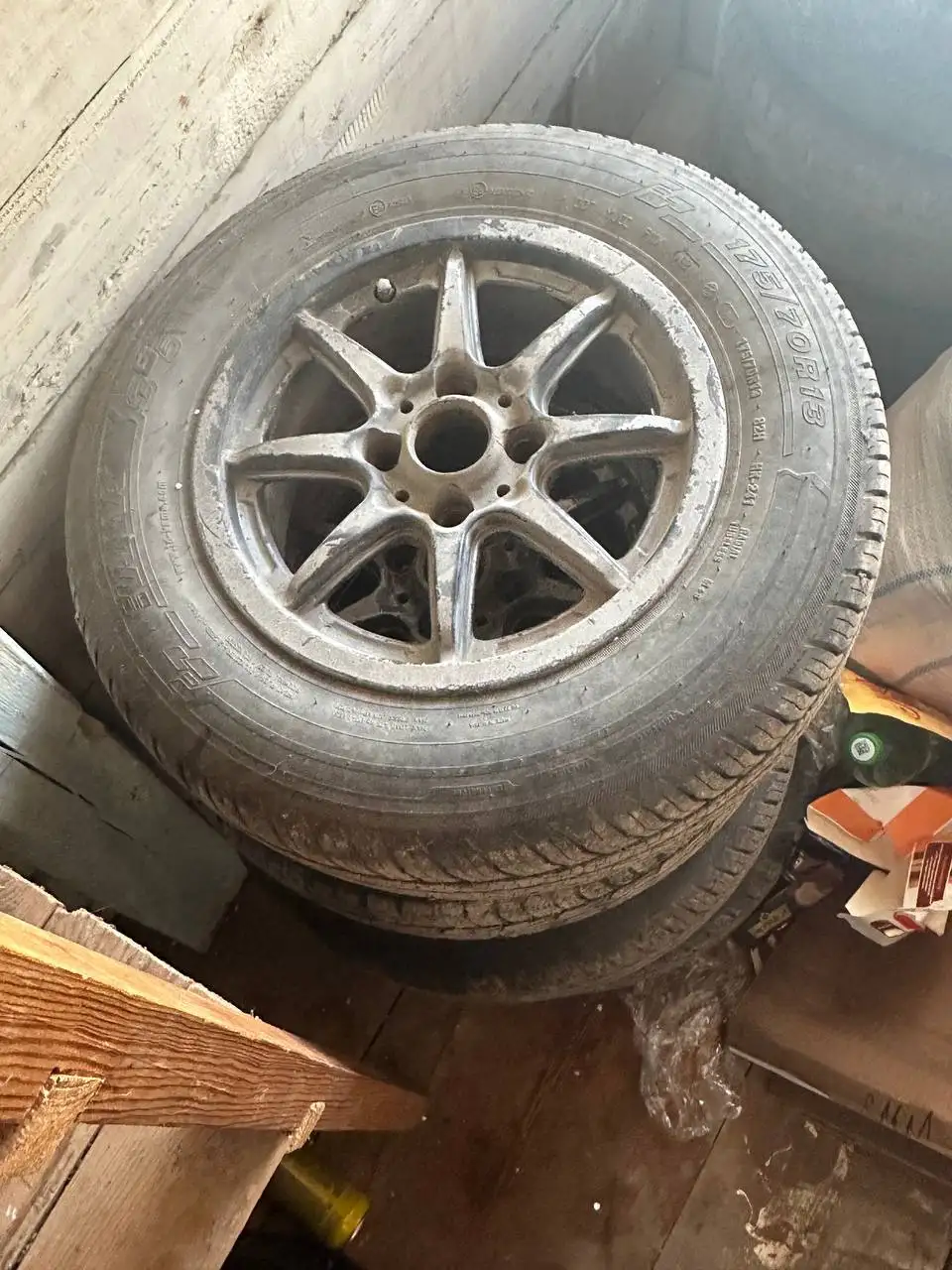 Диски R13 на ВАЗ с летней резиной - Диски и шины (Запчасти) в Йошкар-Ола