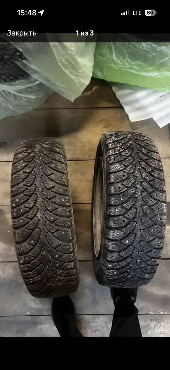 Продажа зимних шин с дисками 175/65/14 и штампов 13R - Шины и диски (Авто) в Йошкар-Ола