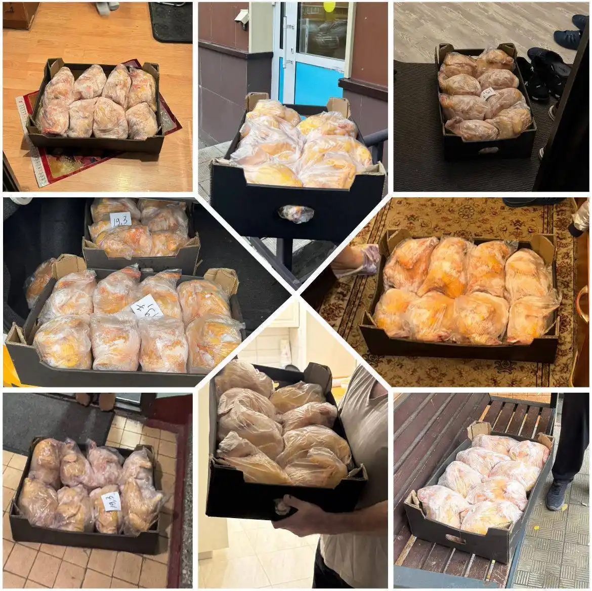 Халяльные кабардинские домашние куры ручной щипки