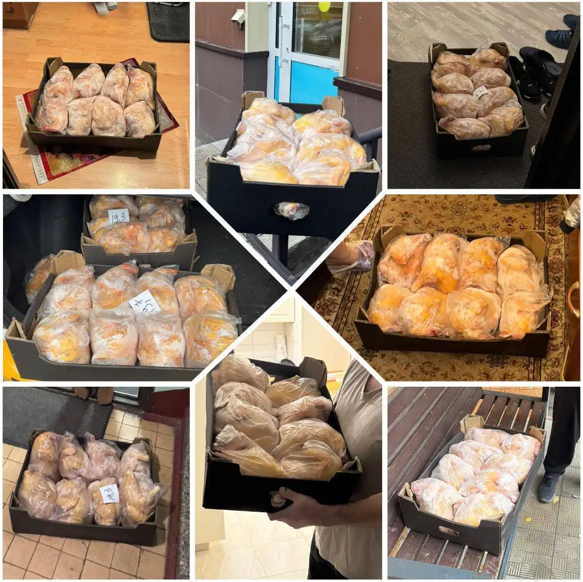 Свежие домашние куры Кабардинские ручной щипки