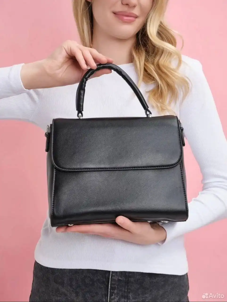 Женская сумка через плечо из экокожи