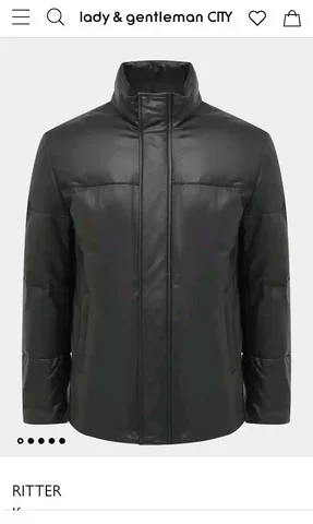 Продам премиальный кожаный пуховик RITTER - Одежда в Москва