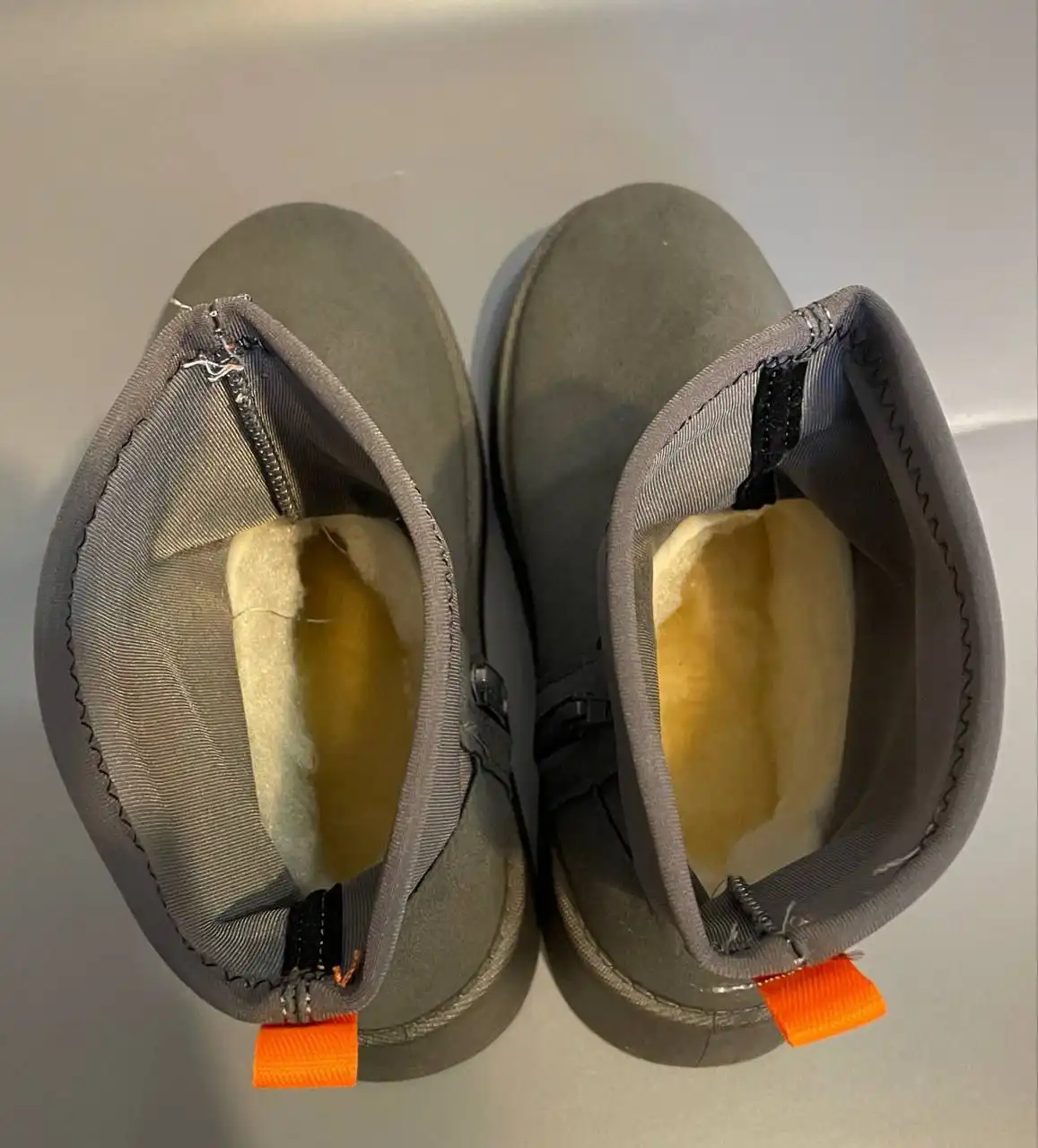 Зимние угги-полусапожки с мехом