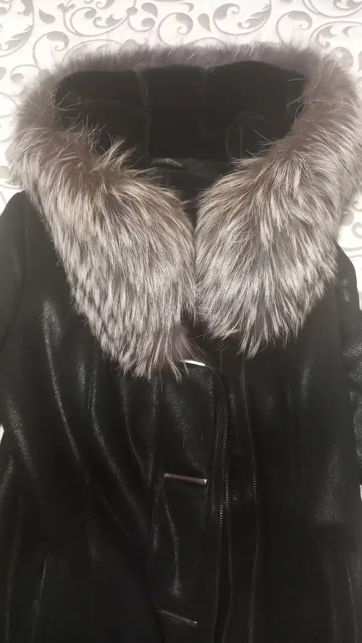 Дубленка чернобурка