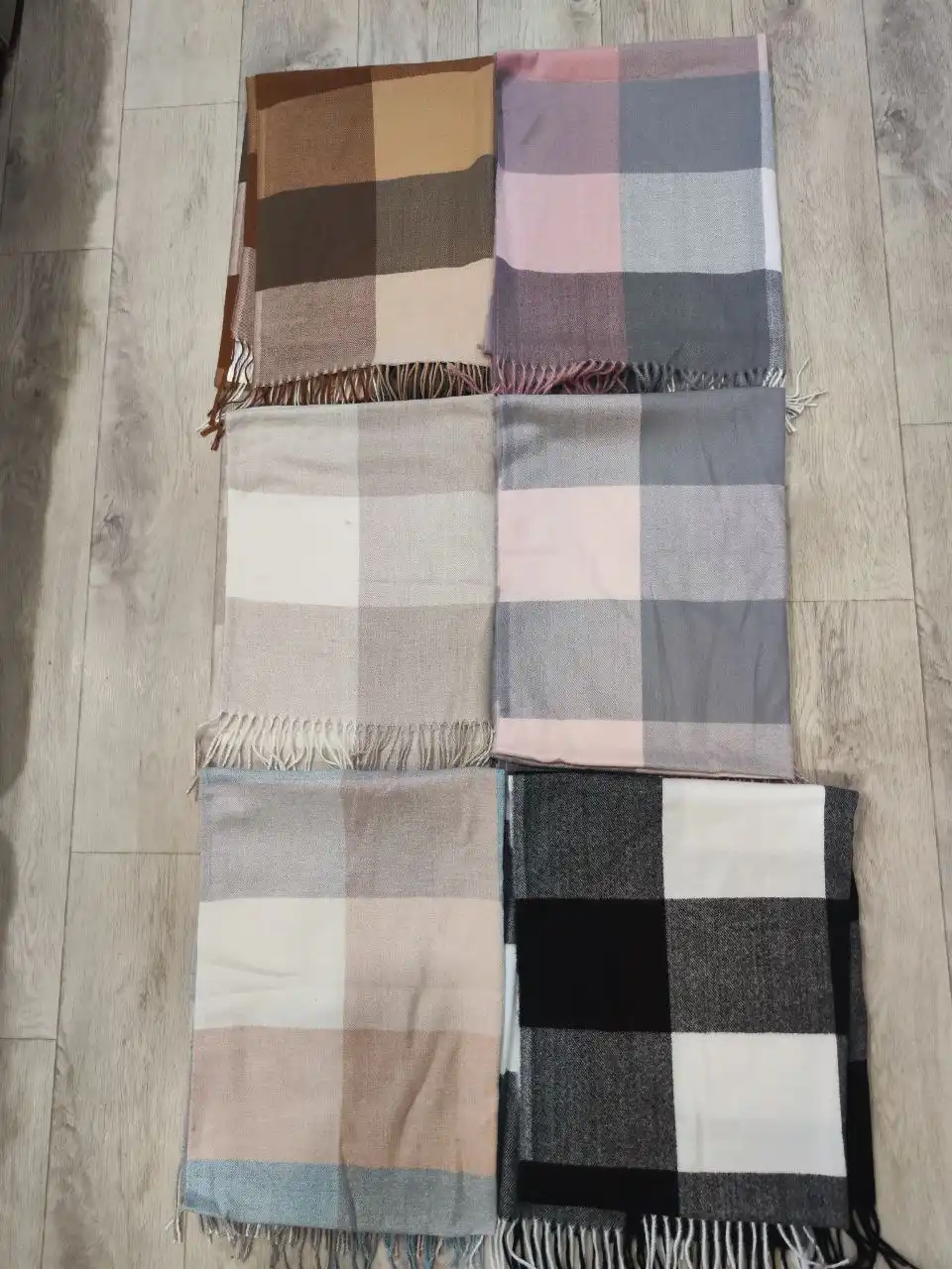 Женский эко кашемировый шарф-палантин с мелким браком