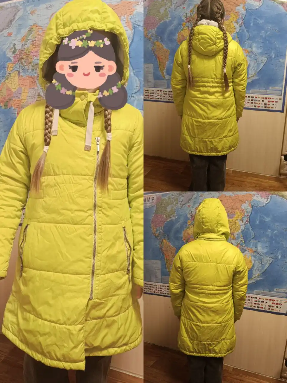 Подростковый плащ Batik салатовый размер 146