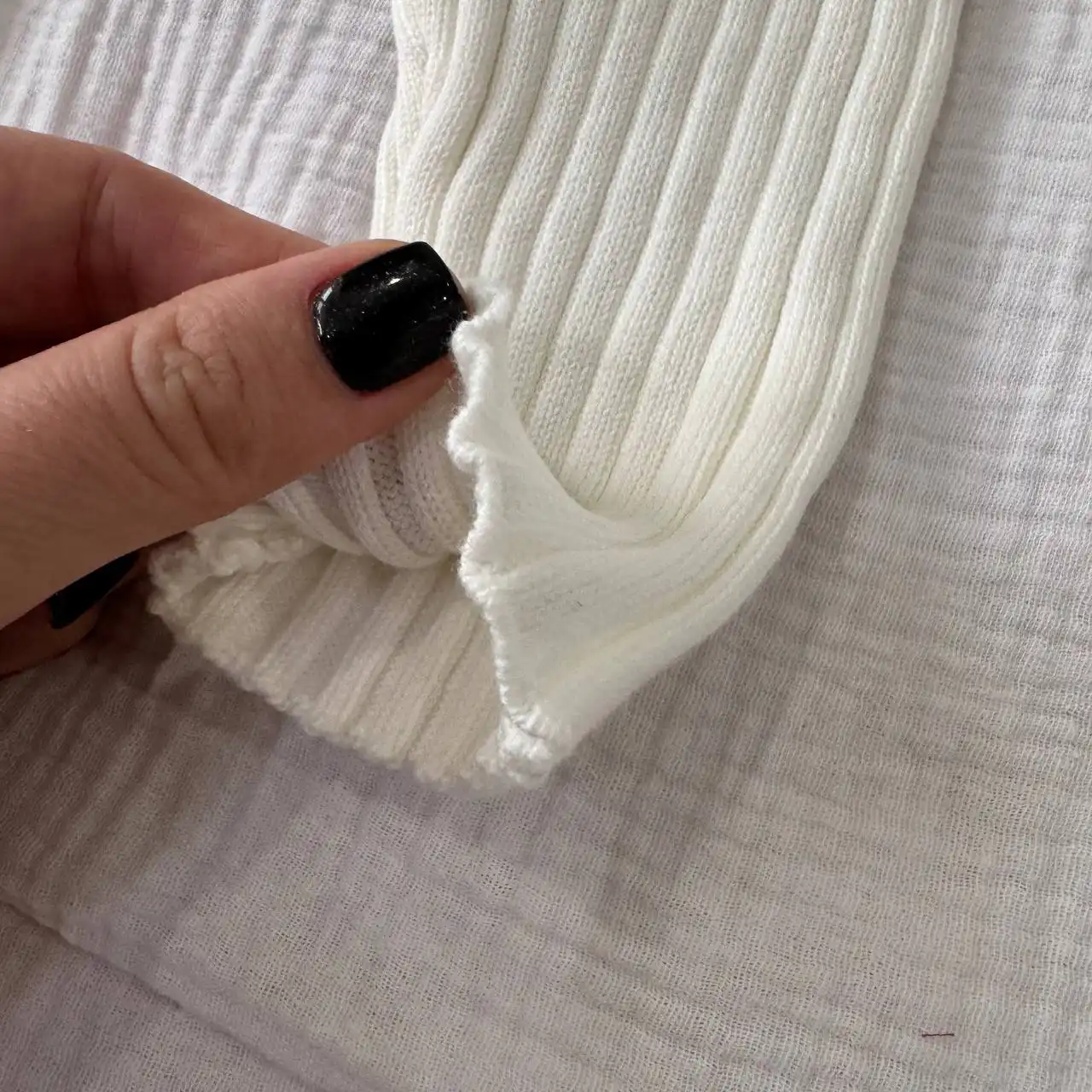 Белый вязанный комбез на 62 размер