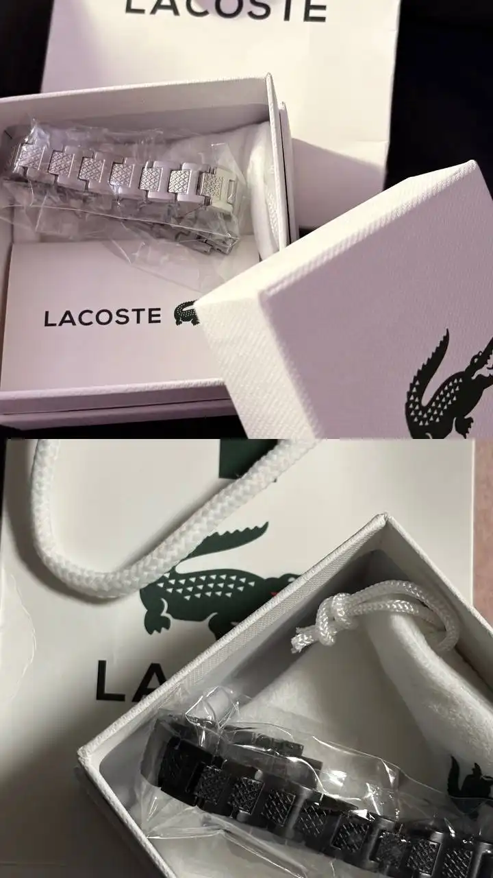 Браслеты Lacoste черный и серебристый - Барахолка в Тольятти